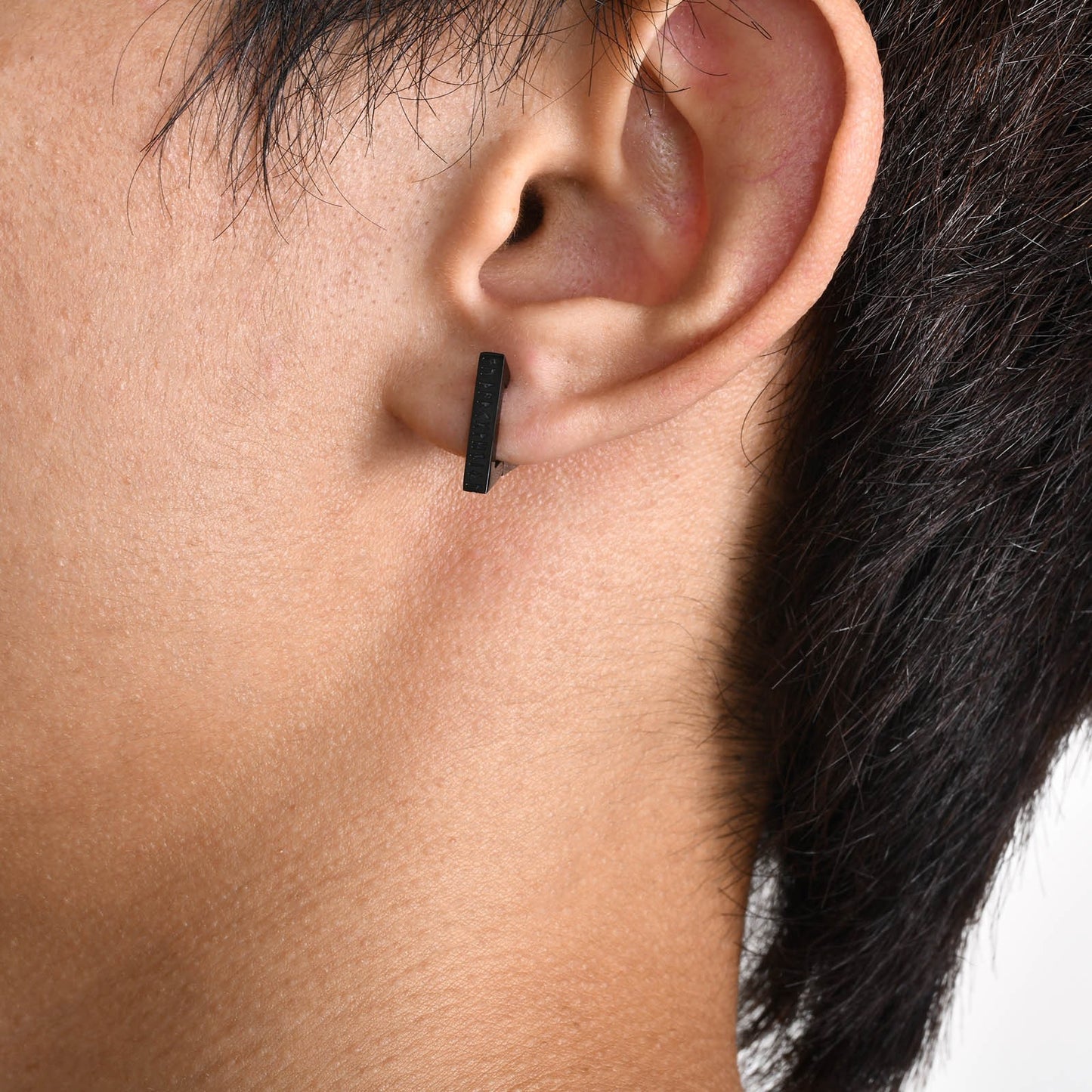 Kemstone Viking Rune Ear Cuff – Stainless Steel Triangle Symbol Jewelry for Men EH-524