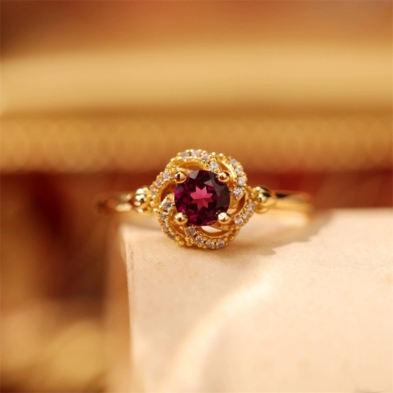 A Cosmic Gift of Love: Why the Rose Nebula Garnet Ring is the Perfect Present