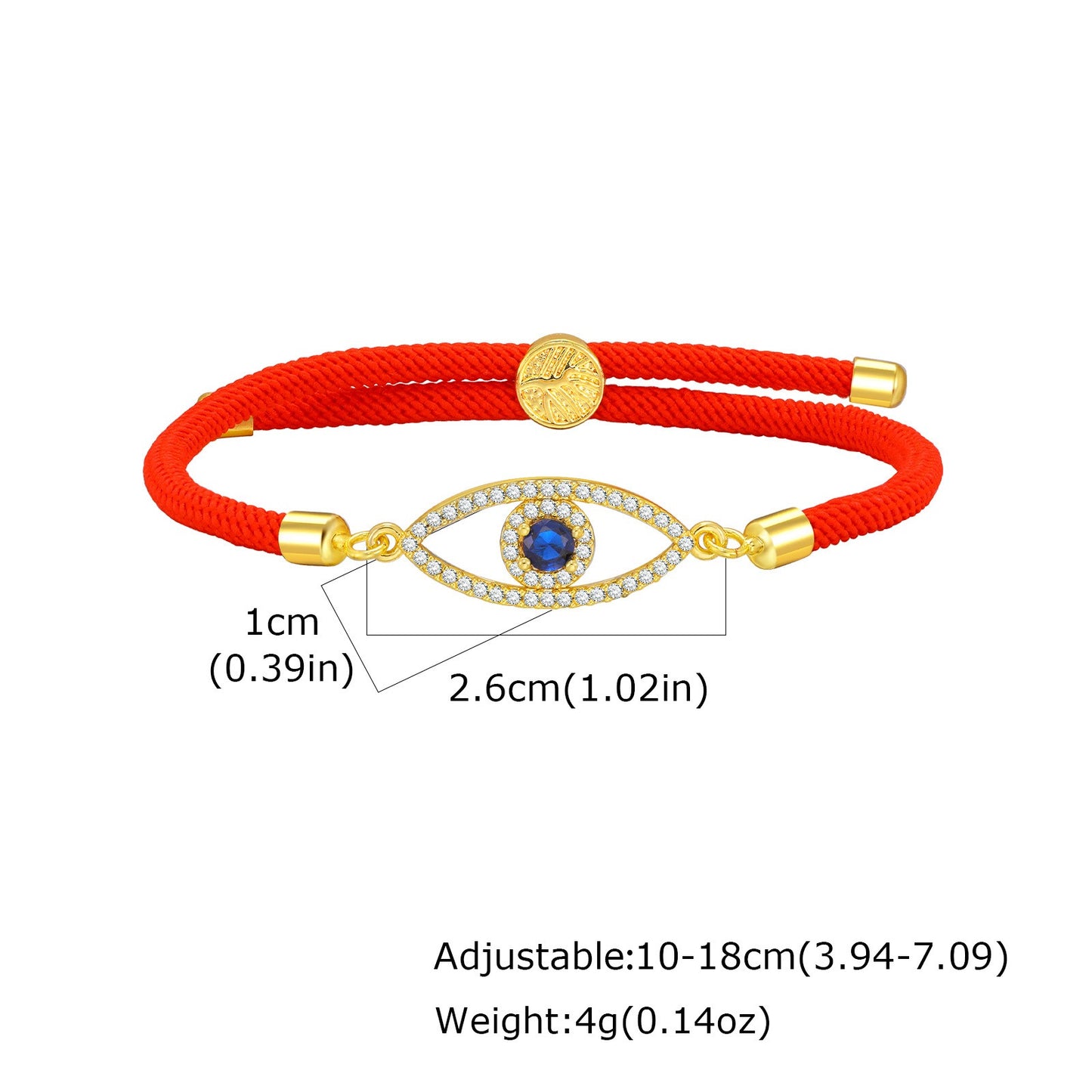 Kemstone Evil Eye Tree of Life Rope Bracelet for Men & Women PBR-288