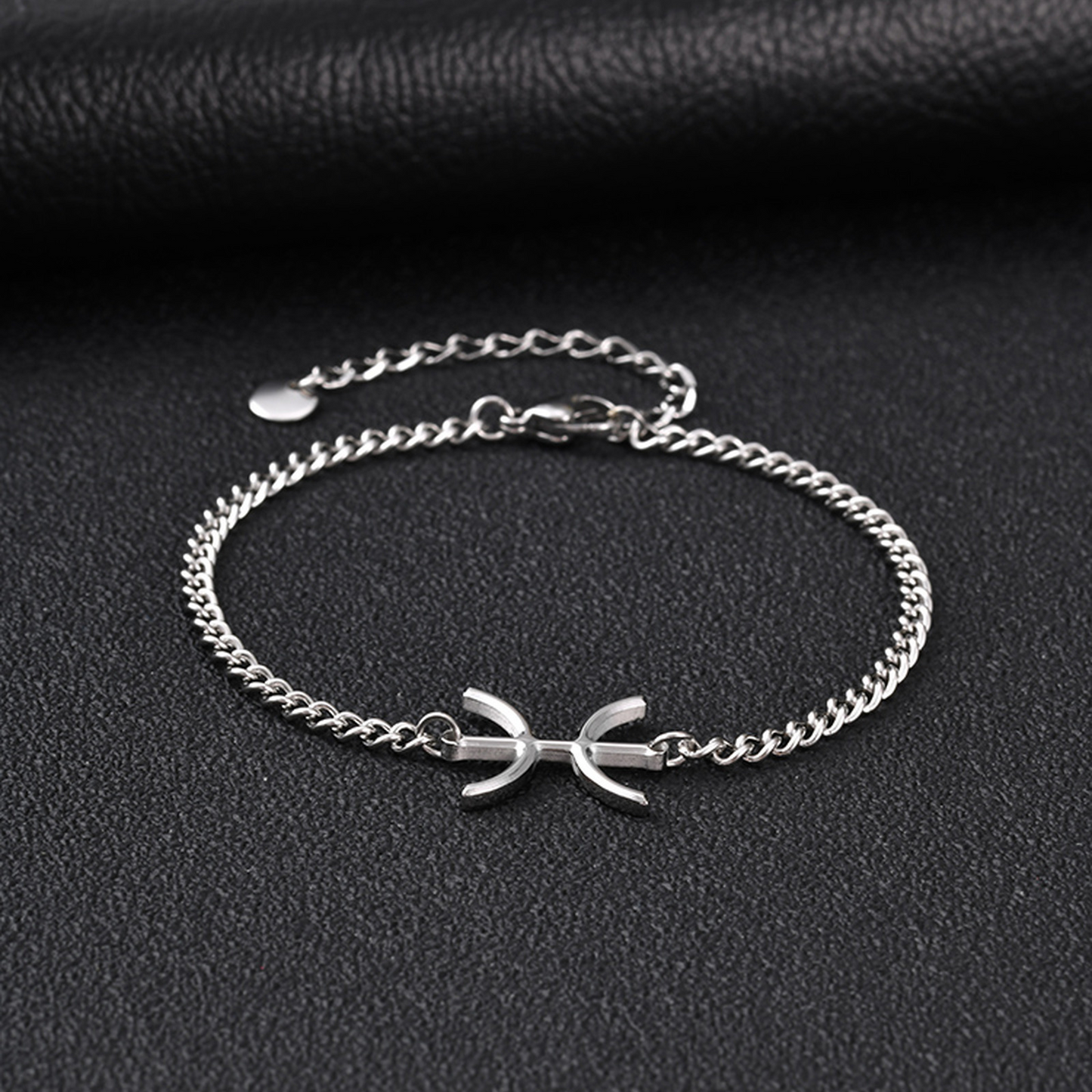 Kemstone Stainless Steel Tribal Inspired Dual Wear Necklace Bracelet for Men Hip Hop Minimal Chain BR-3040