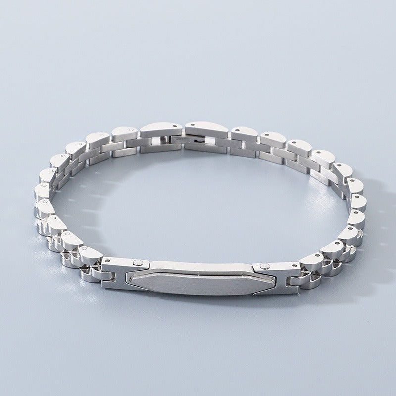 Kemstone Titanium Steel Watch Band Link Bracelet for Men & Women KB209008-KLHQ