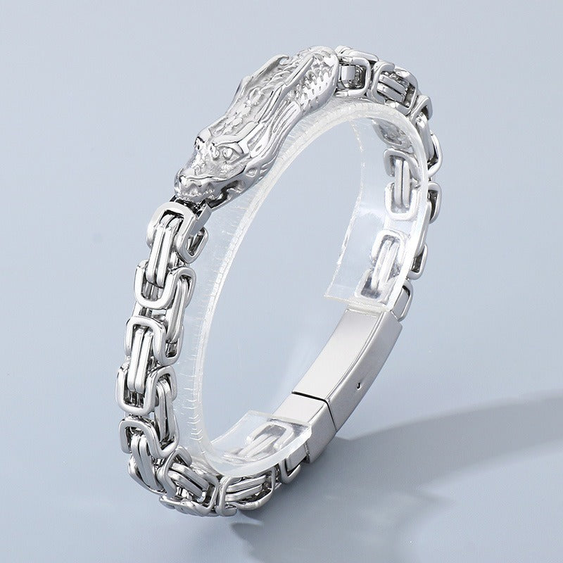 Kemstone Dragon Byzantine Bracelet for Men Titanium Steel KB213329-KFC