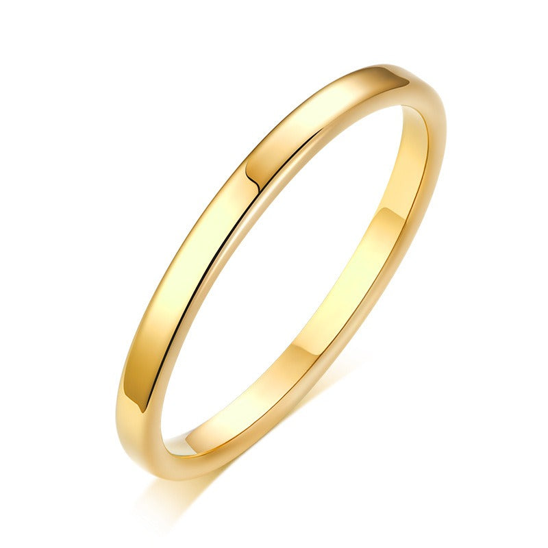 Anillo minimalista de acero y titanio Kemstone | Anillo articulado con acabado liso para hombre y mujer | Diseño apilable para uso diario R359