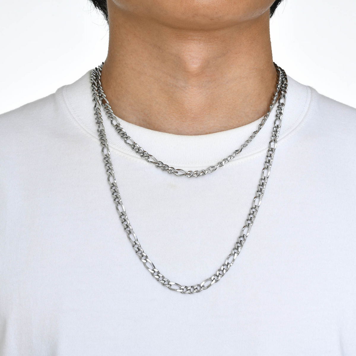 Kemstone Stainless Steel Flat Chain Necklace for Men NC-1381
