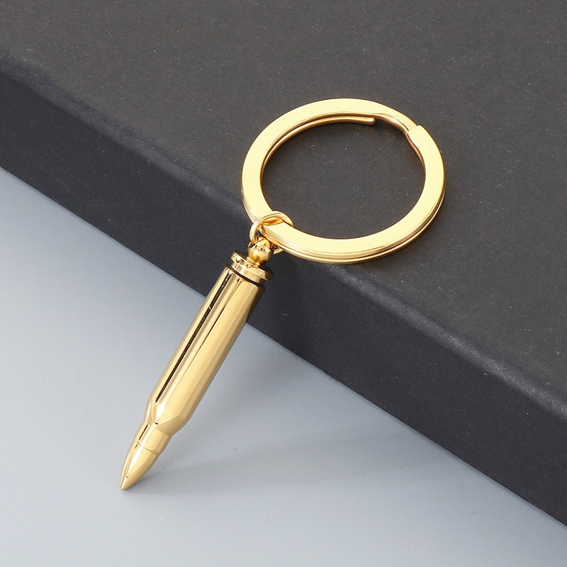 Kemstone Titanium Steel Bullet Keychain with Openable Shell Design KY1472-Z