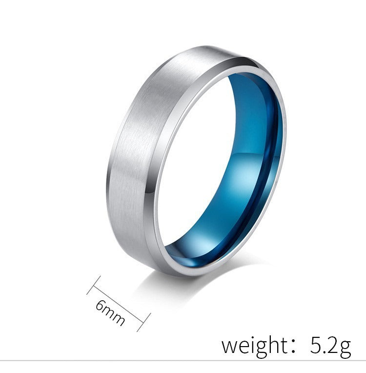 Kemstone Matte Brushed Couple Rings – Titanium Steel Wedding & Engagement Bands K-R351