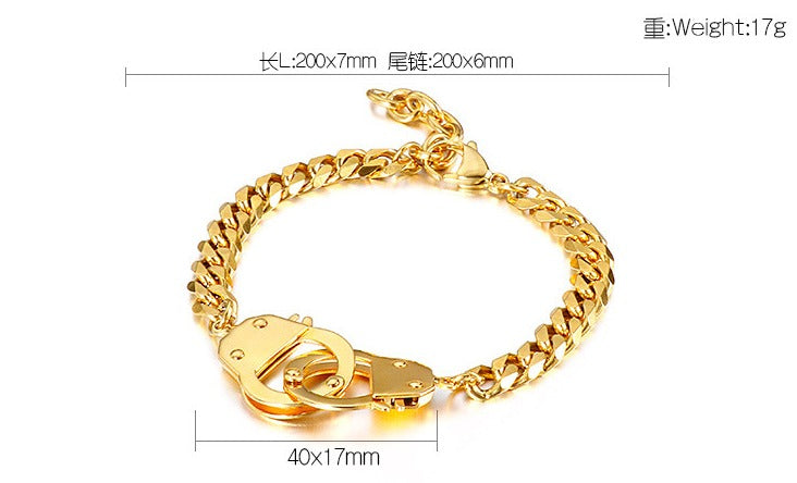 Pulsera entrelazada geométrica Kemstone: brazalete moderno de acero inoxidable estilo hip hop para quienes marcan tendencia KB138227-Z