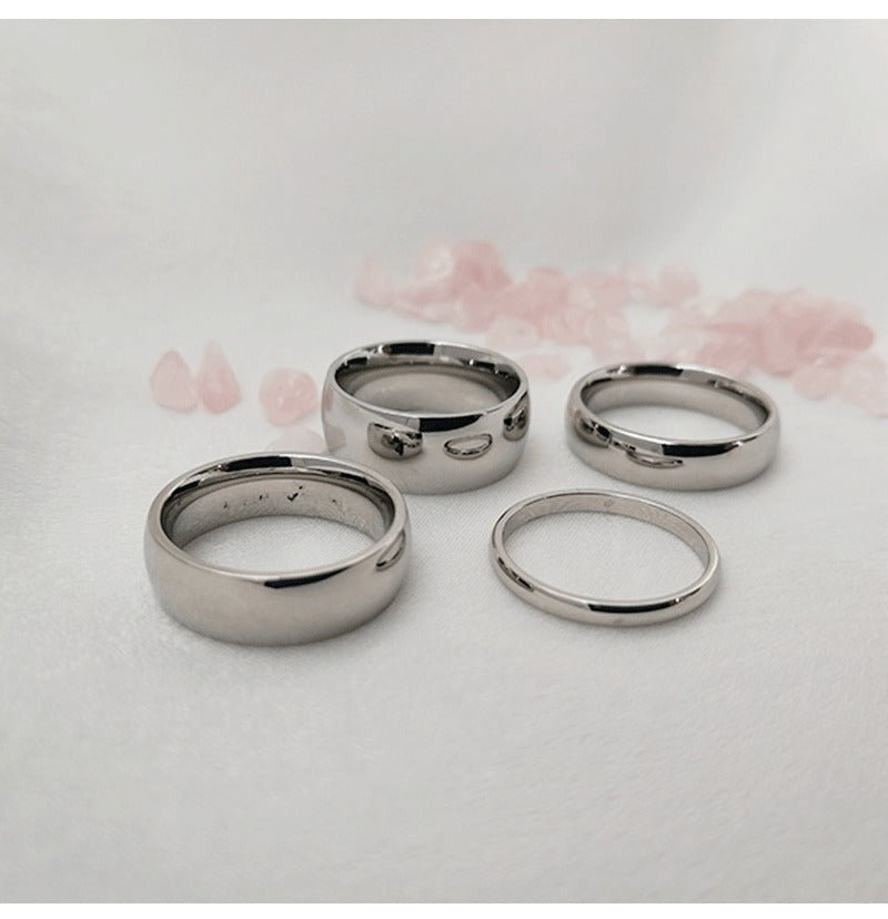 Kemstone Smooth-Finish Stainless Steel 8mm Band Ring – Minimalist Durable Men’s Jewelry R-012