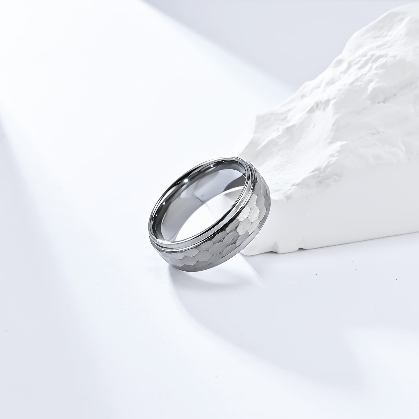 Kemstone Men’s Tungsten Carbide Ring – Minimalist Band Jewelry K-T040