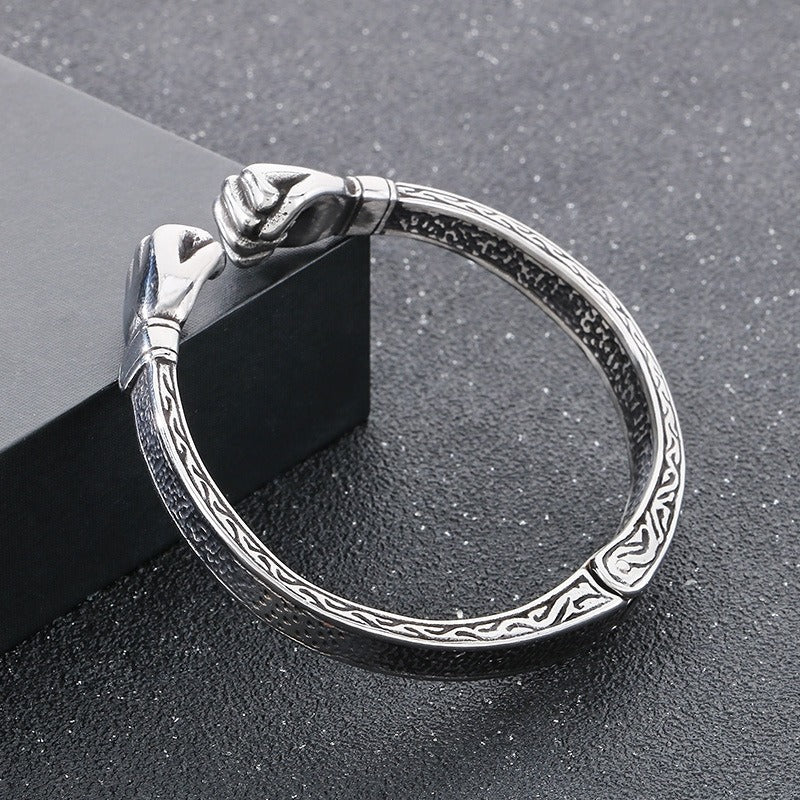 Kemstone Titanium Steel Boxing Fist Cuff Bracelet for Men – Vintage Power KB184795-KJX