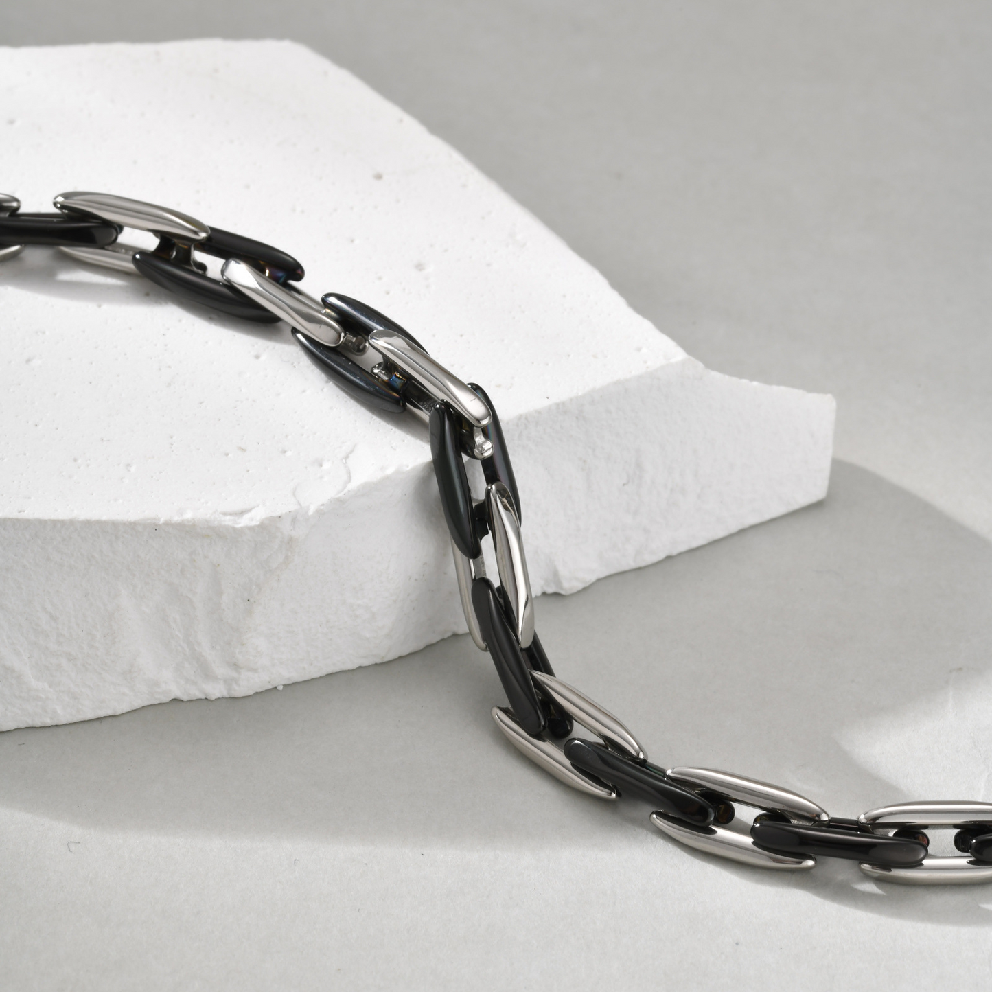 Kemstone Stainless Steel Cuban Chain Bracelet for Men BR-2798
