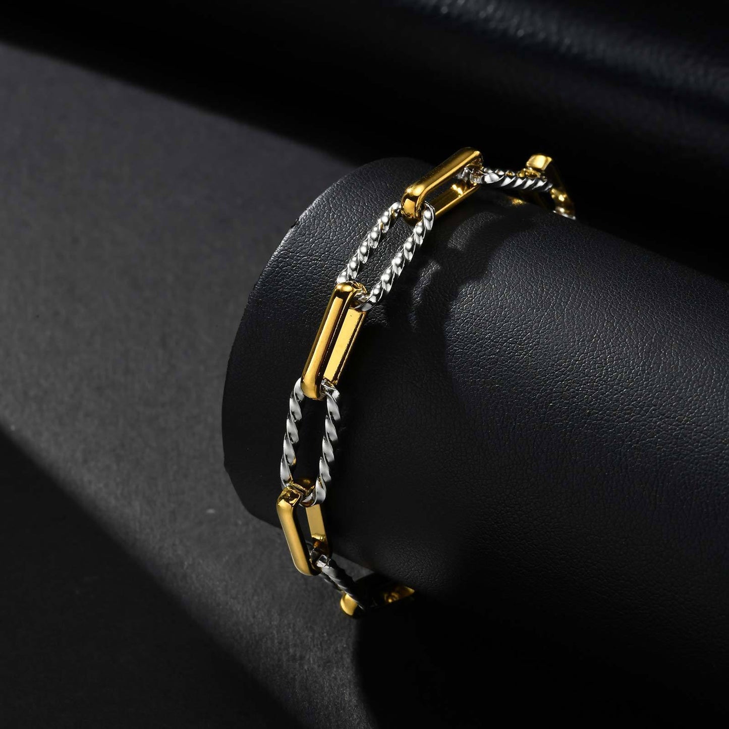 Kemstone Stainless Steel Handcrafted Link Chain Bracelet for Men BR-1705