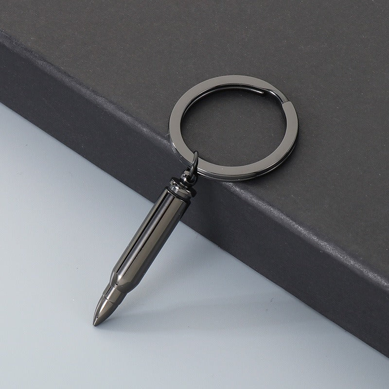 Kemstone Titanium Steel Bullet Keychain with Openable Shell Design KY1472-Z