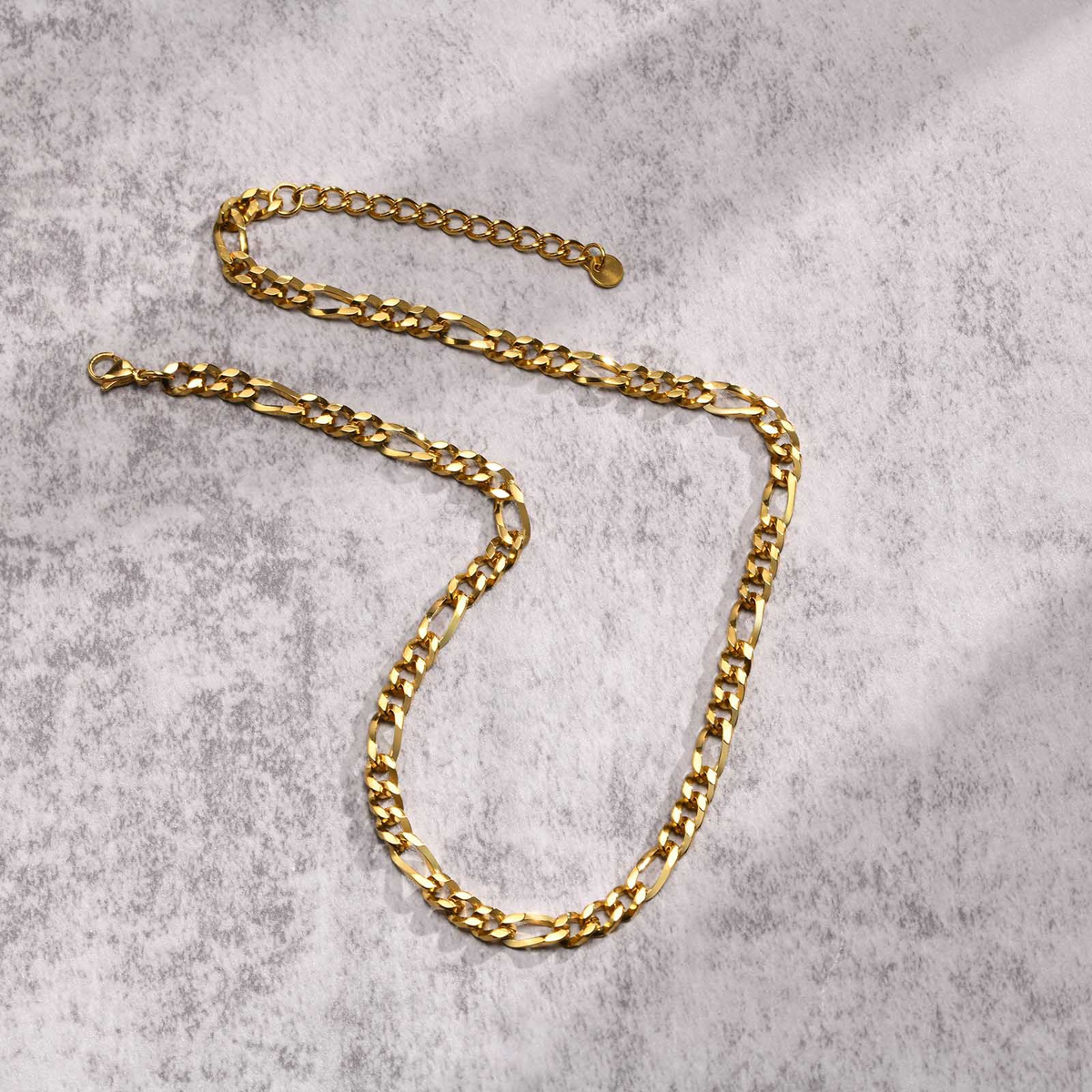 Kemstone Stainless Steel Flat Chain Necklace for Men NC-1381