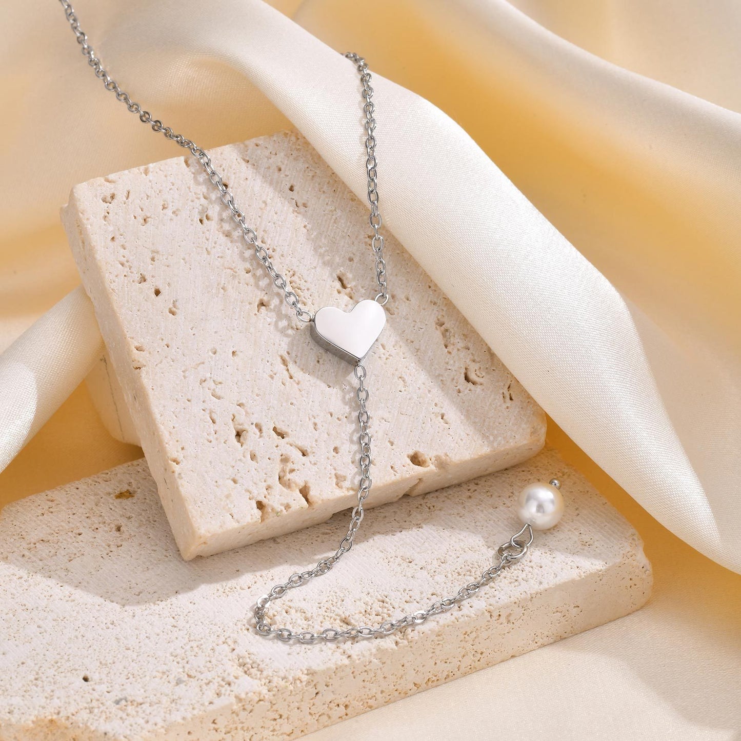 Golden Butterfly & Pearl Y-Chain Necklace - Adjustable Vintage Elegance for Everyday Glamour NC-1965