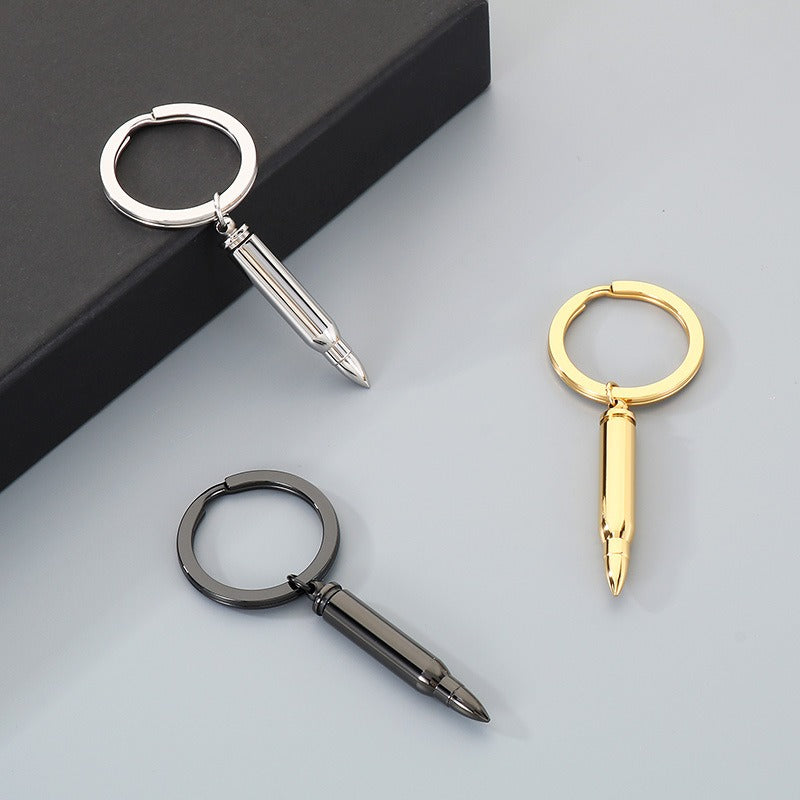 Kemstone Titanium Steel Bullet Keychain with Openable Shell Design KY1472-Z