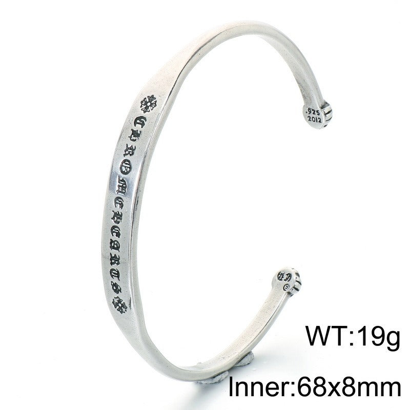 Kemstone Titanium Steel Snake Cuff Bracelet for Men Vintage Scale Design KB214265-LU