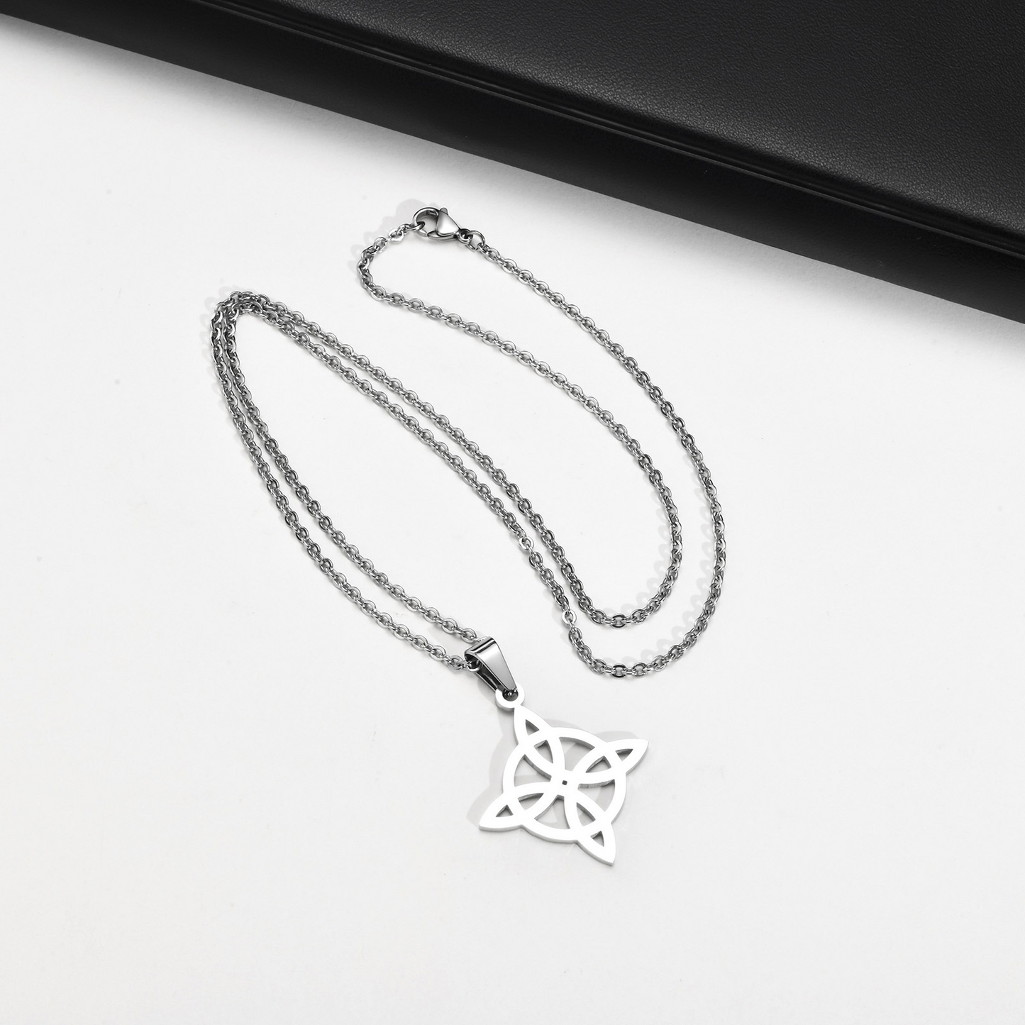 Kemstone Stainless Steel Celtic Knot Pendant Necklace for Men PN-1711