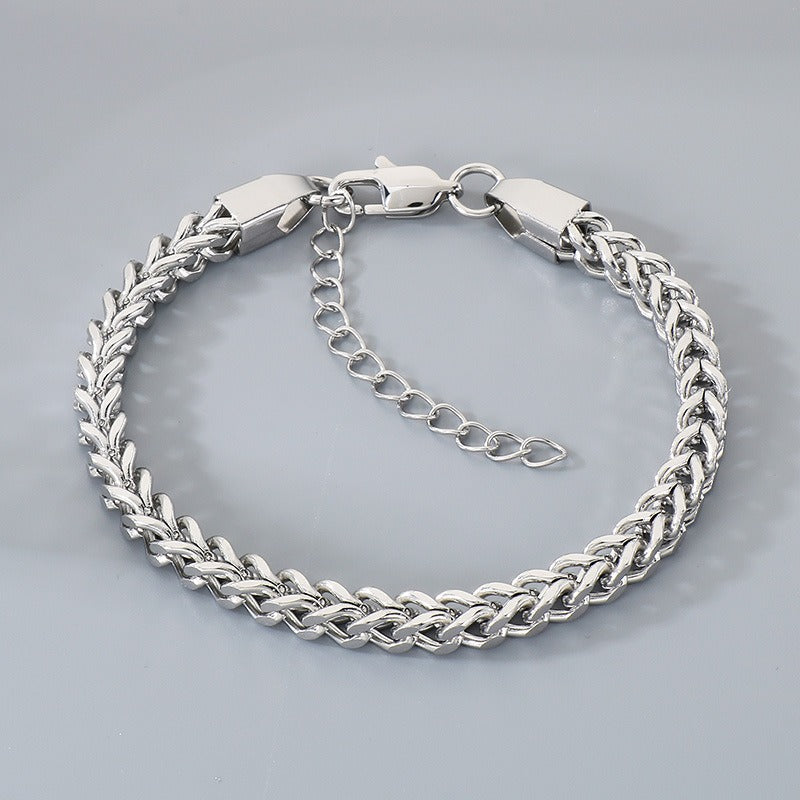 Kemstone Titanium Steel Dragon Bone Chain Bracelet for Men Adjustable KB210718-Z