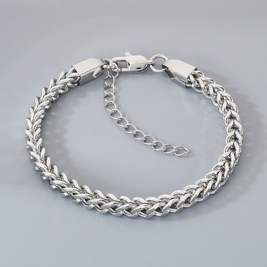 Kemstone Titanium Steel Dragon Bone Chain Bracelet for Men Adjustable KB210718-Z