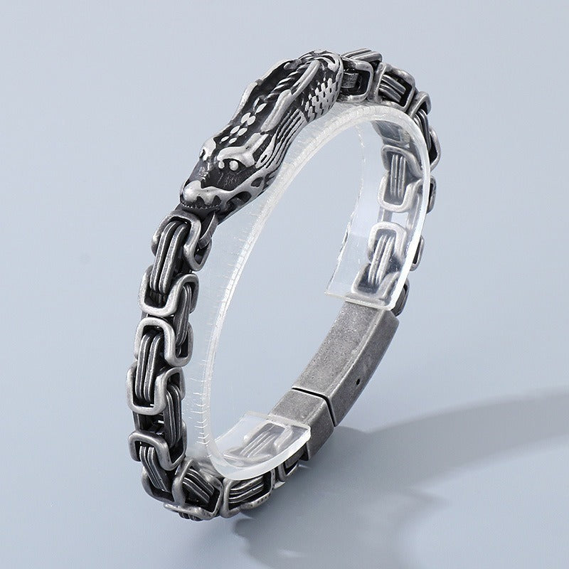 Kemstone Dragon Byzantine Bracelet for Men Titanium Steel KB213329-KFC