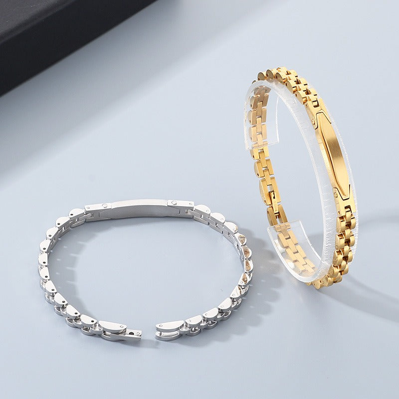 Kemstone Titanium Steel Watch Band Link Bracelet for Men & Women KB209008-KLHQ