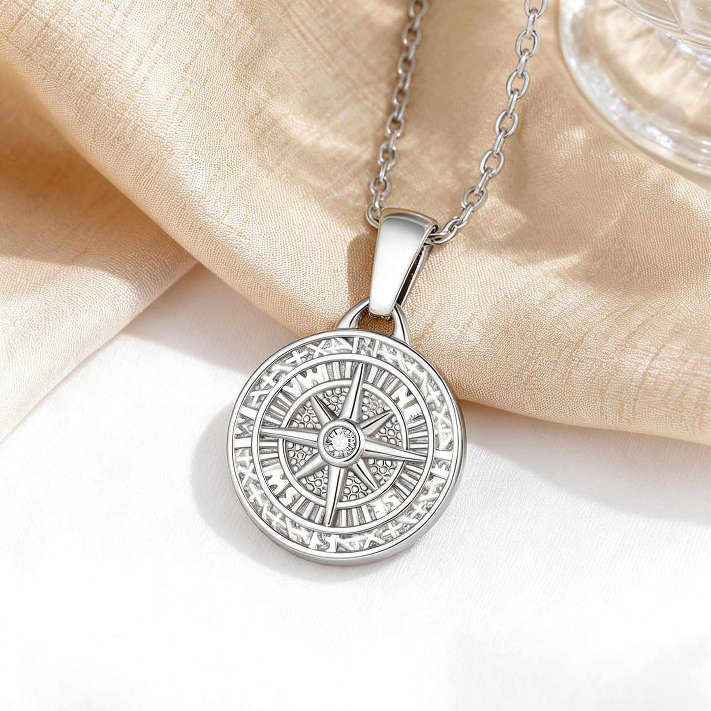 Kemstone Stainless Steel Octagram Star Pendant Necklace for Men Women Gold Silver PN-2336