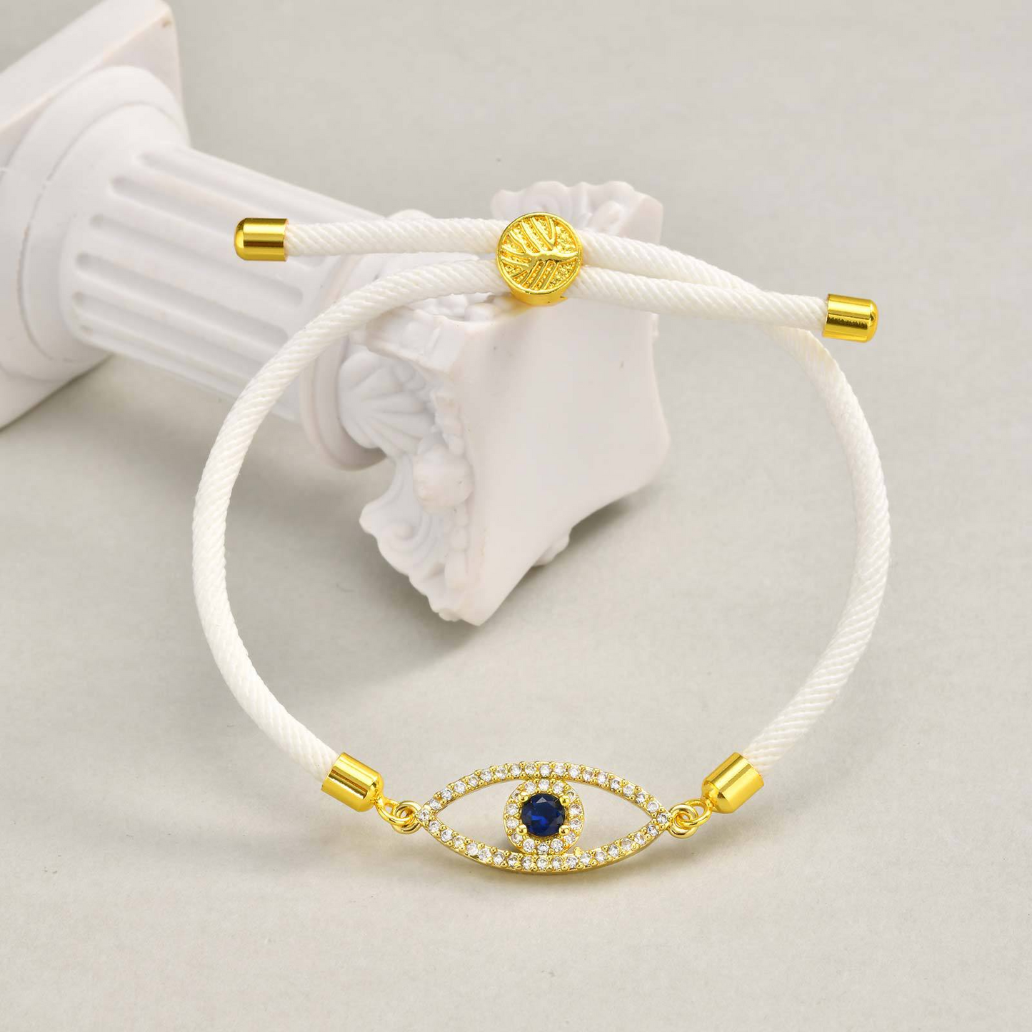 Kemstone Evil Eye Tree of Life Rope Bracelet for Men & Women PBR-288