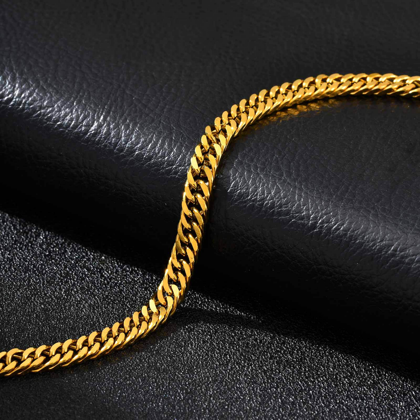 Kemstone Stainless Steel Cuban Link Bracelet for Men – 6mm Chain BR-1749