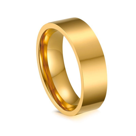 Anillo minimalista de acero y titanio Kemstone | Anillo articulado con acabado liso para hombre y mujer | Diseño apilable para uso diario R359
