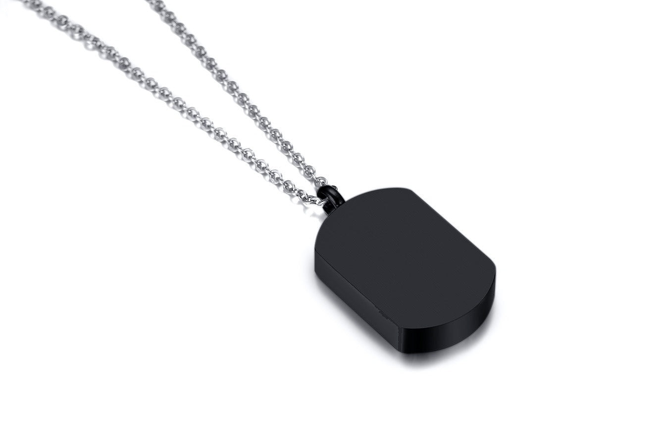 Kemstone Stainless Steel Cremation Urn Necklace – Memorial Jewelry PN-964