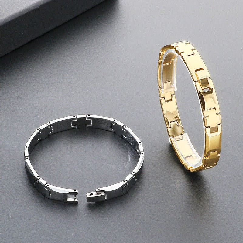 Kemstone Tungsten Cross Link Bracelet for Men Watch-Band Style KB209612-TS