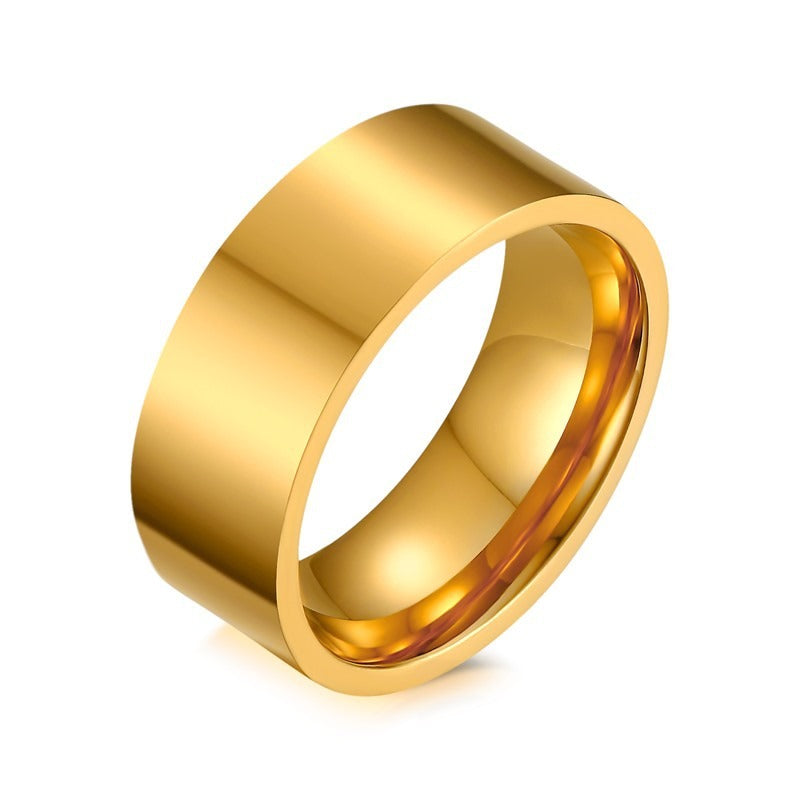 Anillo minimalista de acero y titanio Kemstone | Anillo articulado con acabado liso para hombre y mujer | Diseño apilable para uso diario R359