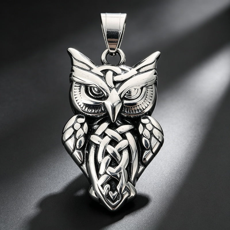 Kemstone Sculpted Animal & Mask Pendant Necklace for Men Stainless Steel KP118547-LU