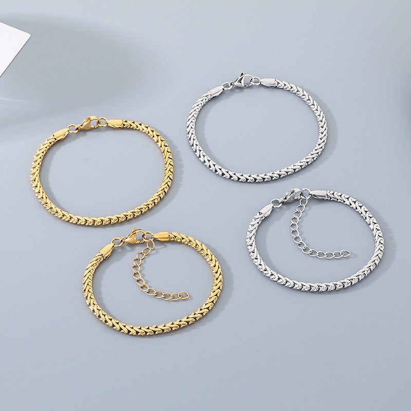 Kemstone Titanium Steel Claw Chain Bracelet & Necklace for Men & Women KB207097-Z