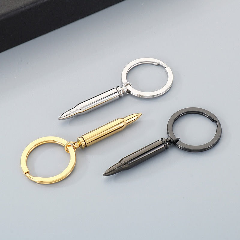 Kemstone Titanium Steel Bullet Keychain with Openable Shell Design KY1472-Z