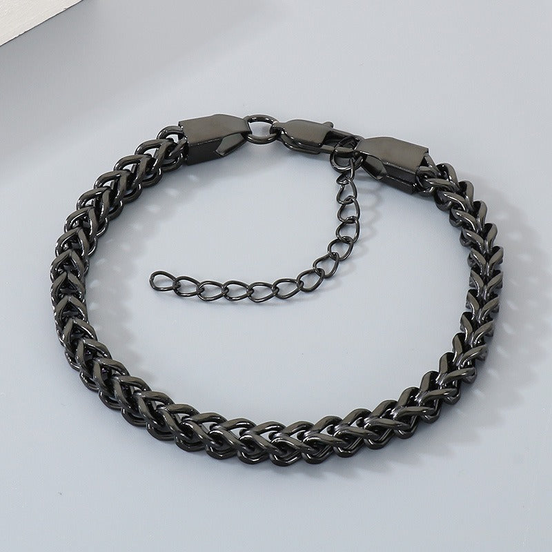 Kemstone Titanium Steel Dragon Bone Chain Bracelet for Men Adjustable KB210718-Z