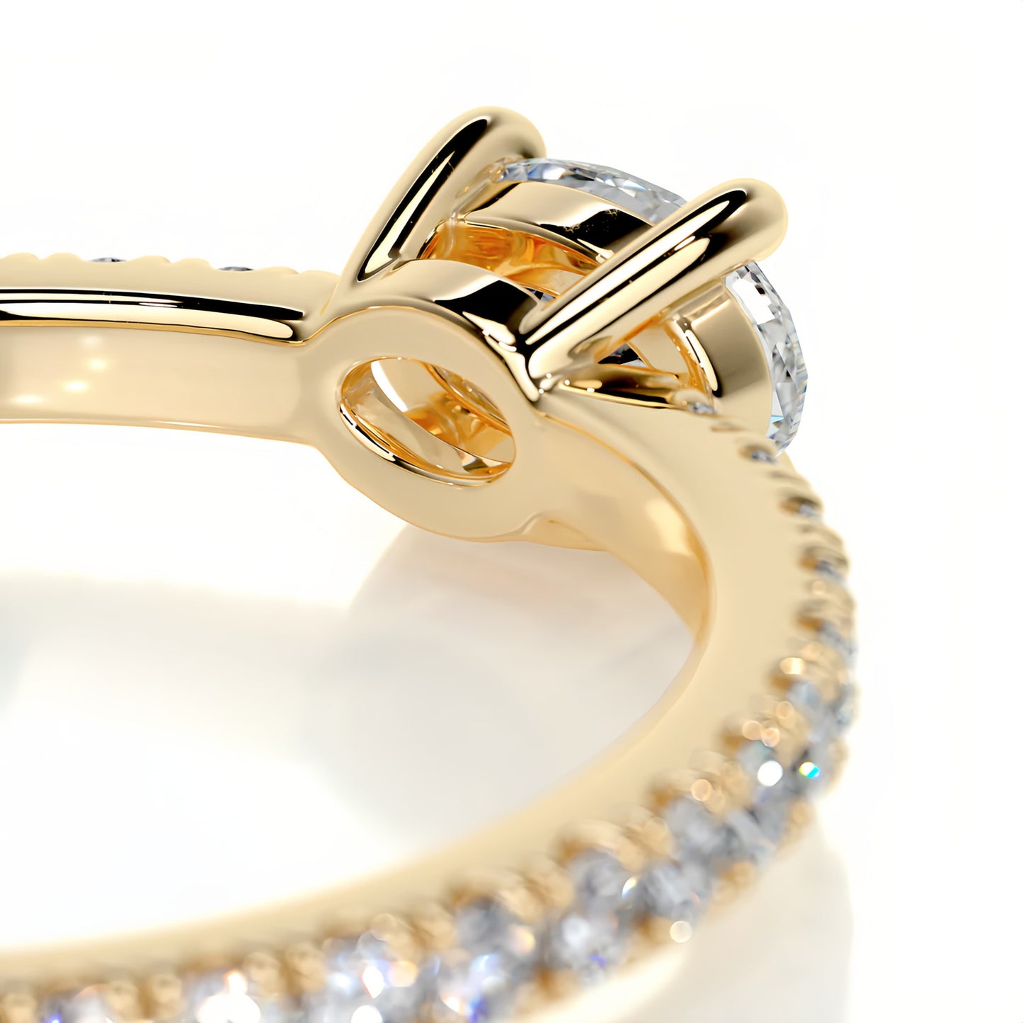 Kemstone S925 Gold Moissanite Eternity Band Rings – 9 Styles, D–E Color, VVS Clarity