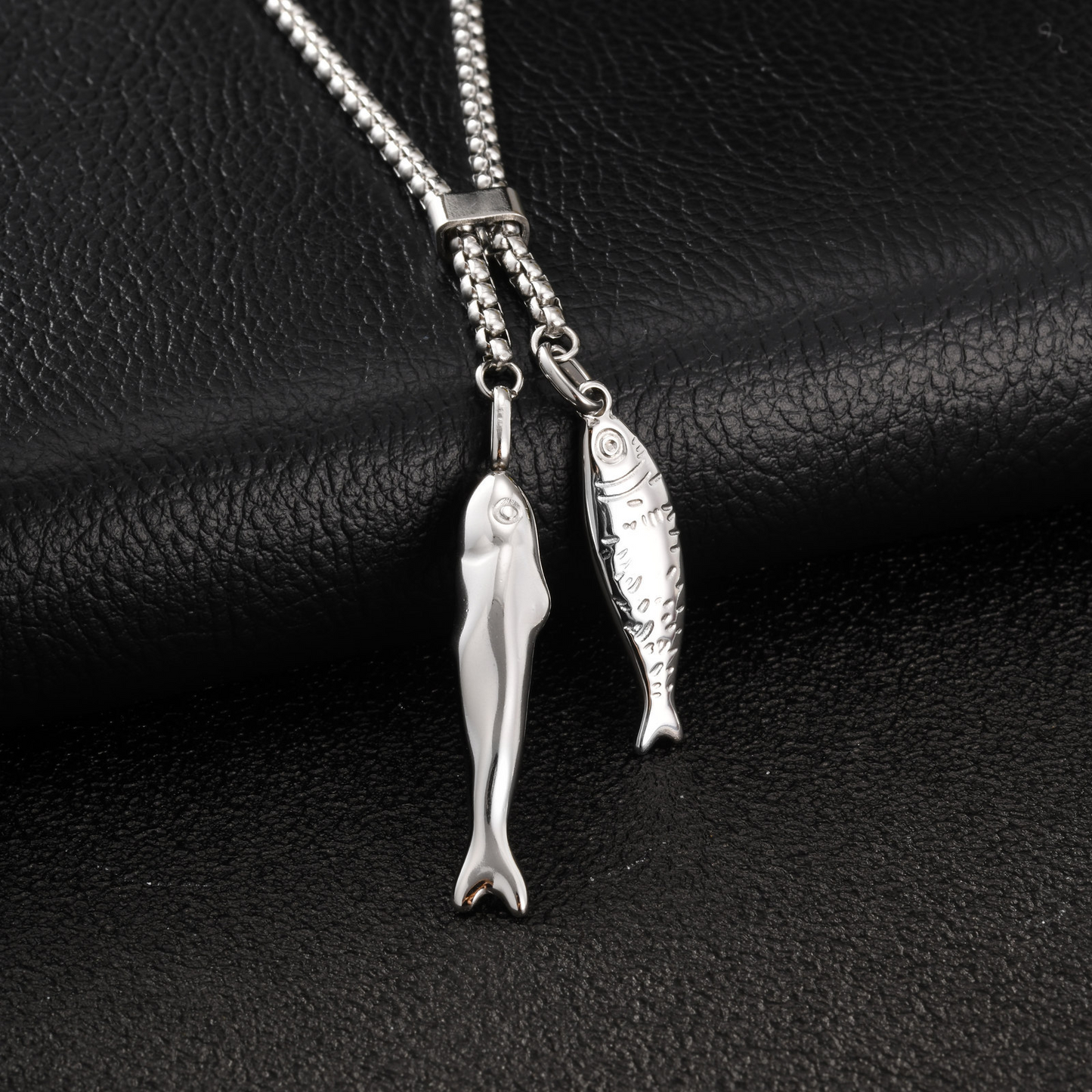 Kemstone Stainless Steel Boxing Glove Fish Pendant Necklace for Men NC-2576