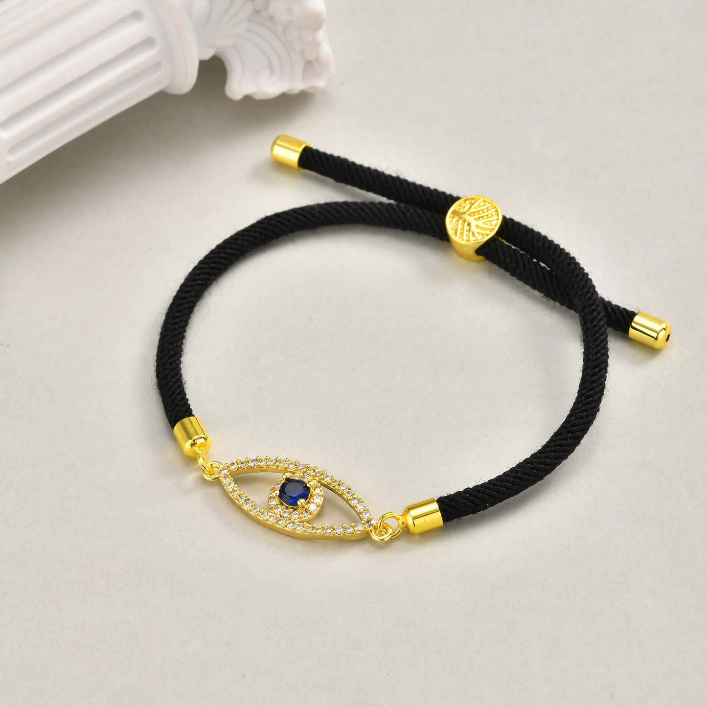 Kemstone Evil Eye Tree of Life Rope Bracelet for Men & Women PBR-288