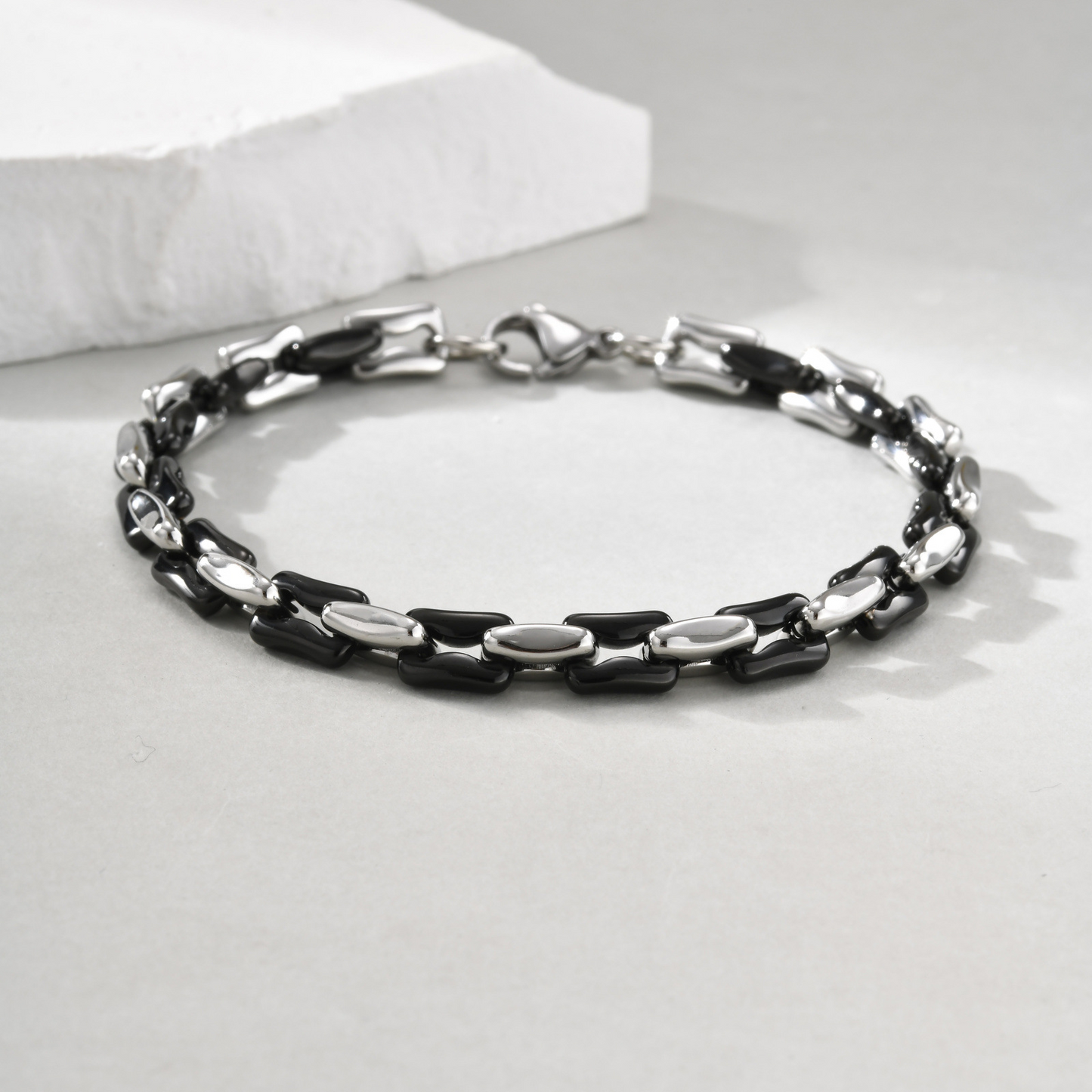 Kemstone Stainless Steel Cuban Chain Bracelet for Men BR-2798