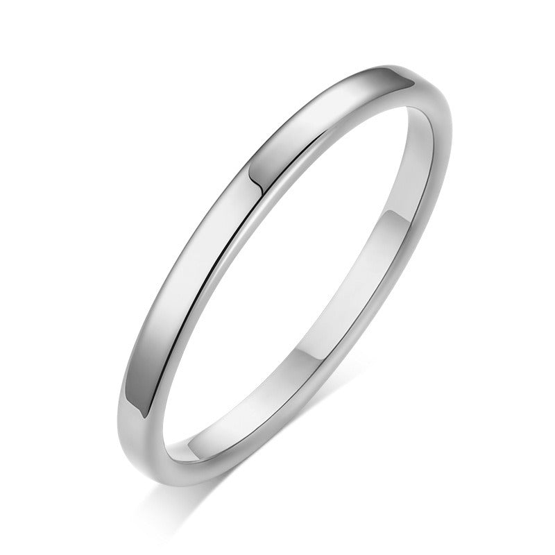 Anillo minimalista de acero y titanio Kemstone | Anillo articulado con acabado liso para hombre y mujer | Diseño apilable para uso diario R359
