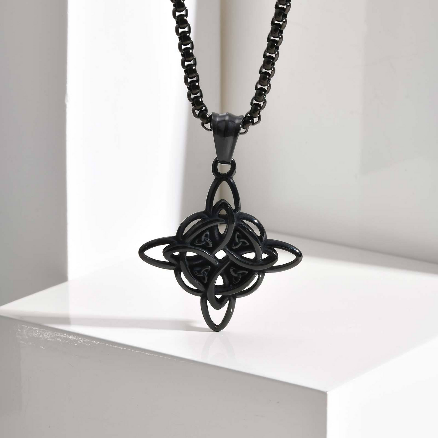 Men’s Celtic Knot Pendant Necklace – Stainless Steel Symbol of Power PN-1945