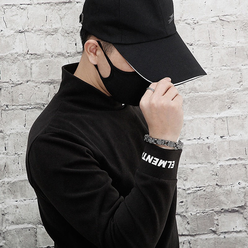 Kemstone Stainless Steel Cast Chain Bracelet for Men Hip Hop Streetwear KB125390-BDJX