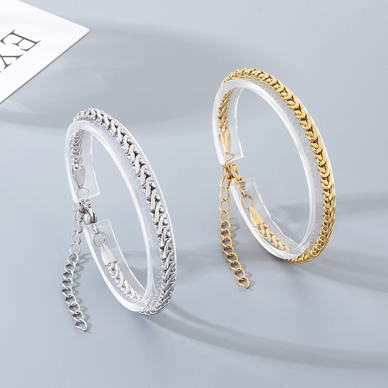 Kemstone Titanium Steel Claw Chain Bracelet & Necklace for Men & Women KB207097-Z