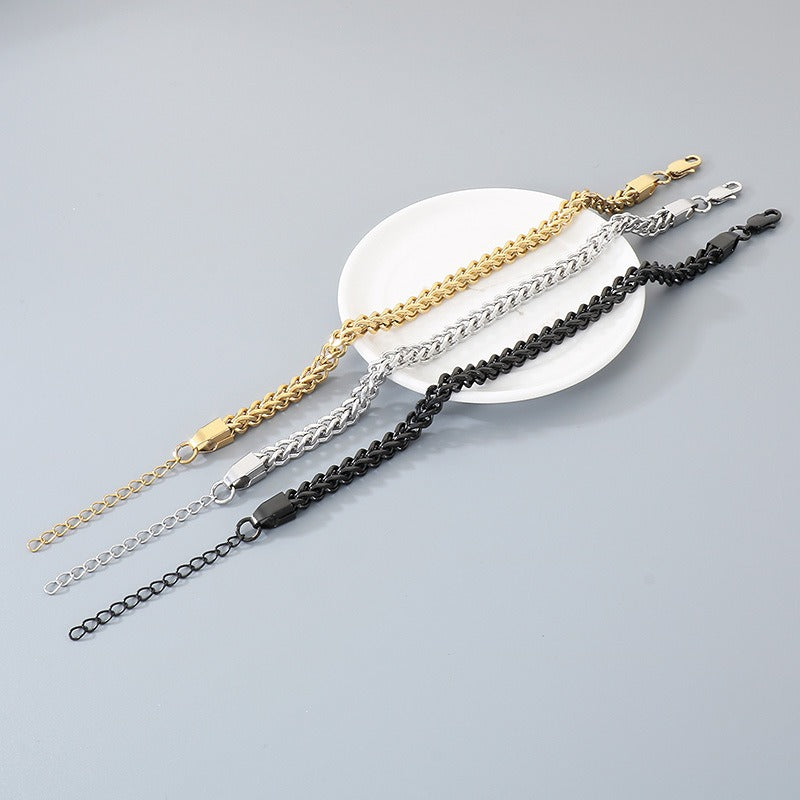 Kemstone Titanium Steel Dragon Bone Chain Bracelet for Men Adjustable KB210718-Z