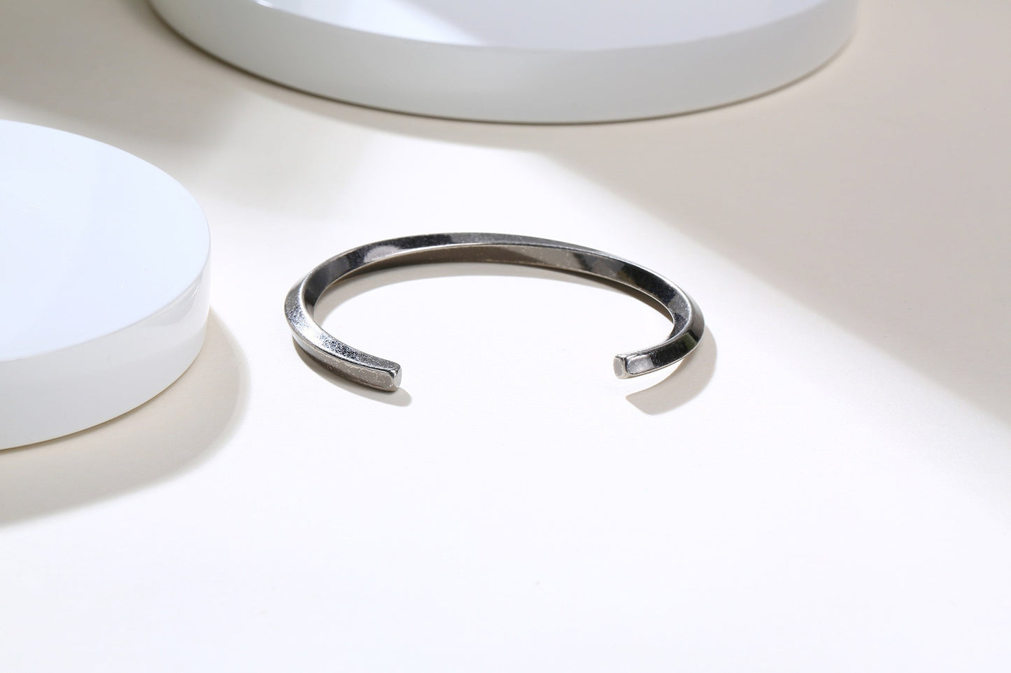 Viking Steel Cuff Bracelet – Norse-Inspired Minimalist Bangle for Men & Women B-169