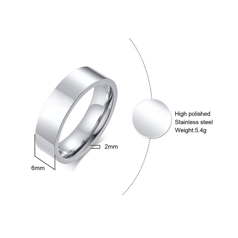 Anillo minimalista de acero y titanio Kemstone | Anillo articulado con acabado liso para hombre y mujer | Diseño apilable para uso diario R359