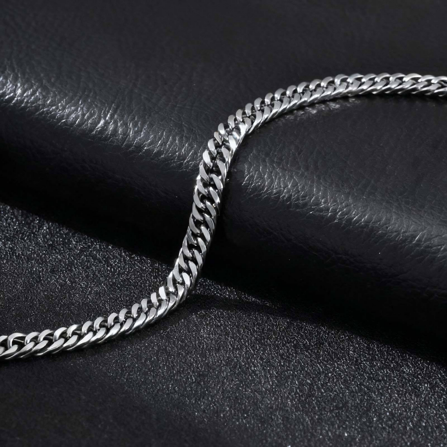Kemstone Stainless Steel Cuban Link Bracelet for Men – 6mm Chain BR-1749