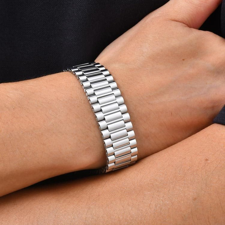 Kemstone Stainless Steel Bracelet for Men Watch Band Link Style BR-1053